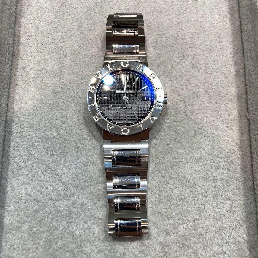 BVLGARI ブルガリブルガリ 自動巻 黒文字盤 BB38SS