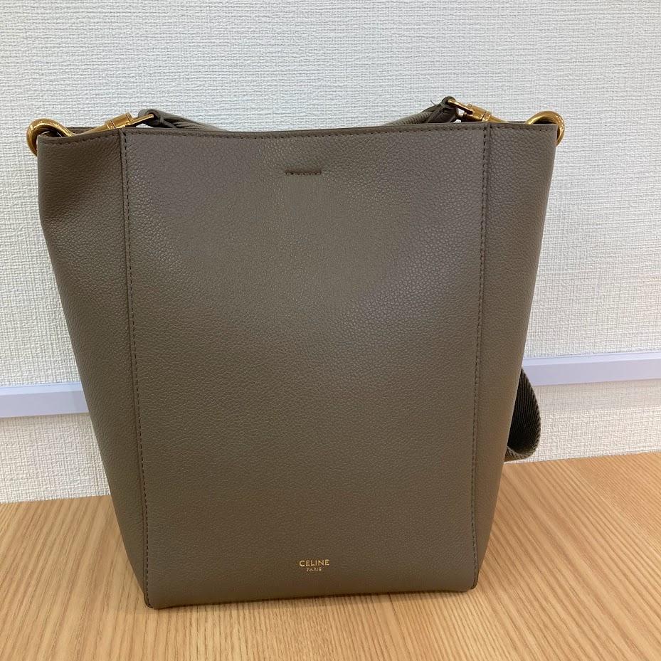 セリーヌ サングル バケット スモール トープ