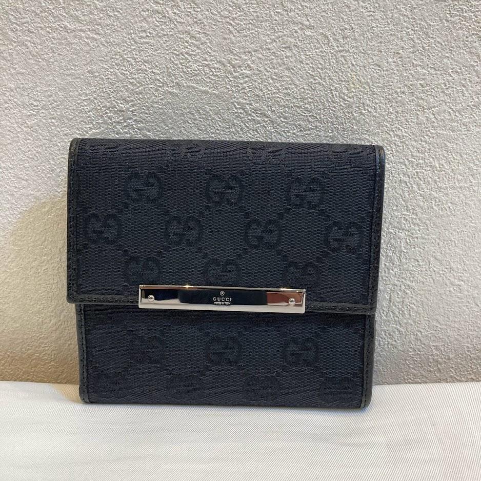 グッチ 112664 Wホック二つ折り財布
