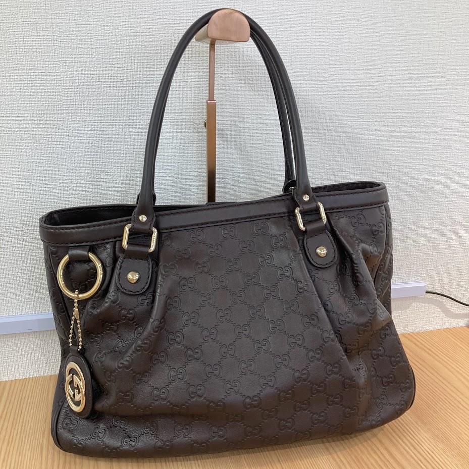 グッチ スーキー シマレザー トートバッグ 296835 002058