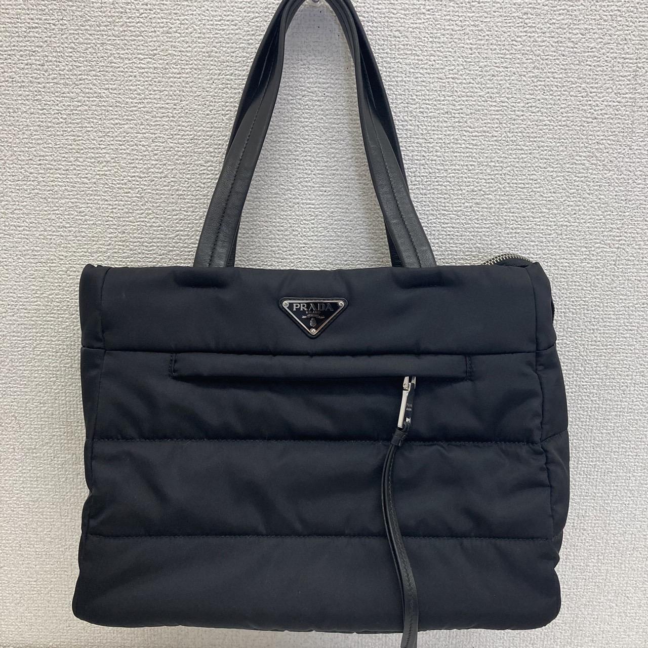 PRADA ボンバー ハンドバッグ ナイロン