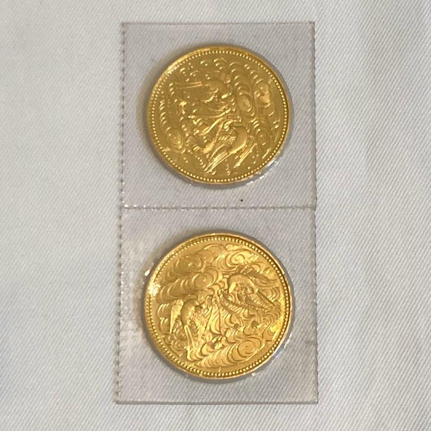 天皇陛下御在位60年記念 10万円金貨 2枚