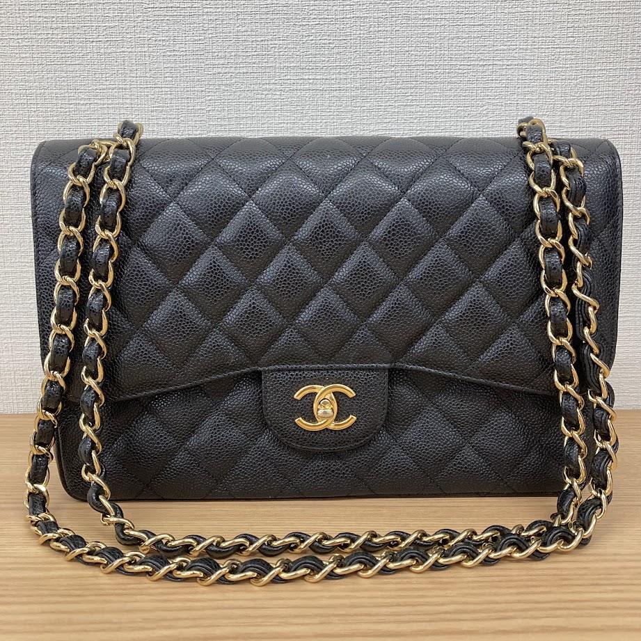 CHANEL　キャビアスキン　チェーンバッグ