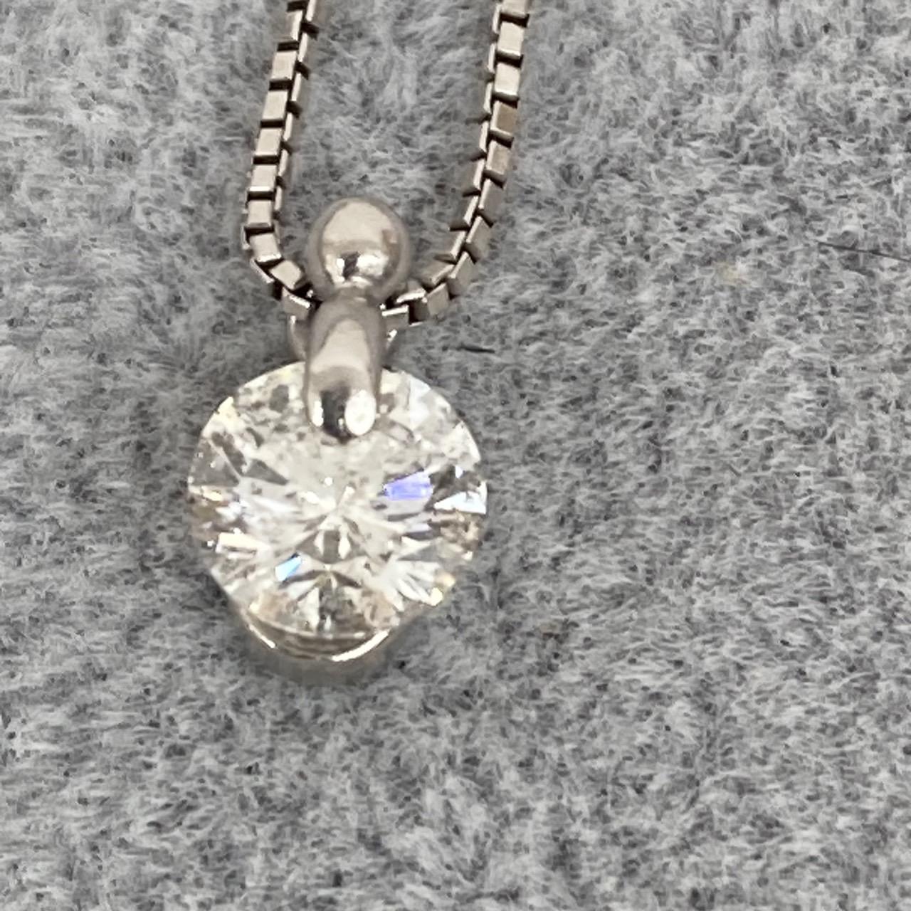 Pt850/Pt900 ダイヤモンドプチネックレス 0.71ct 40.2g