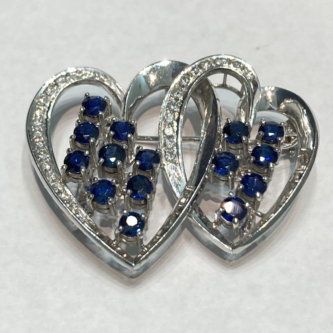 PT900 ブローチ S2.74ct D0.47ct 15.87g