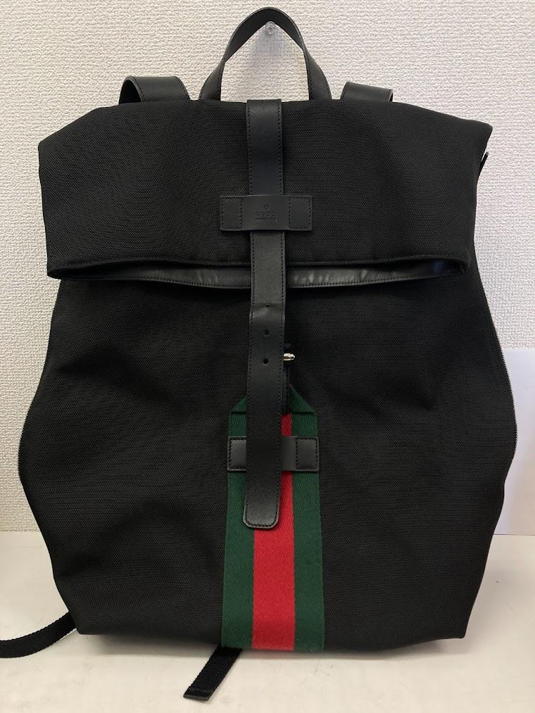 GUCCI 337075 シェリー テクノキャンバスリュック