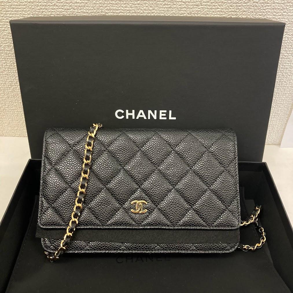 CHANEL キャビアスキン ショルダーバッグ
