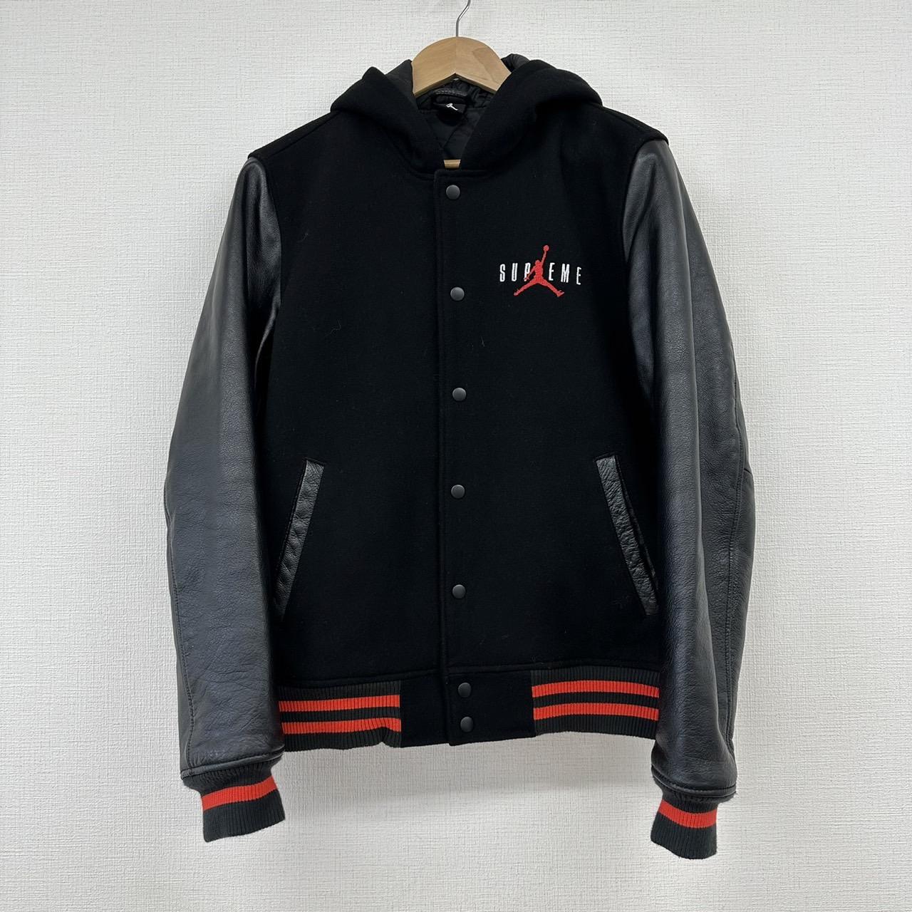 Supreme Jordan Hooded Varsity Jacket 15AW