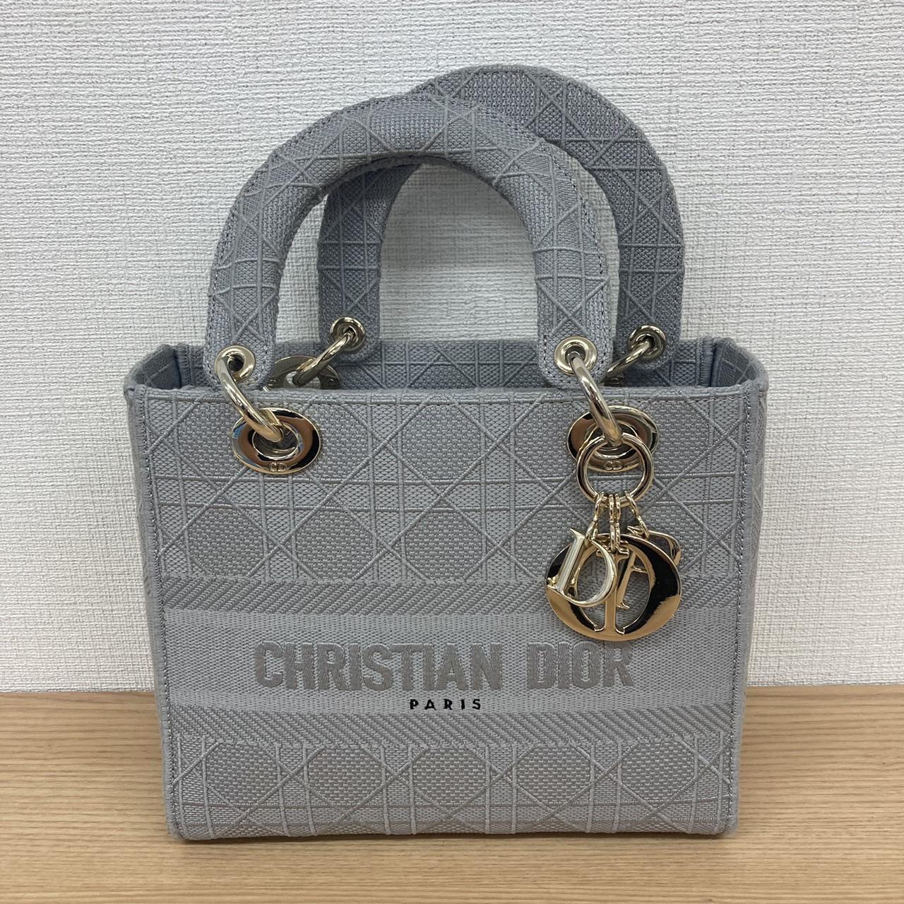 DIOR　レディディオール　カナージュ　グレー