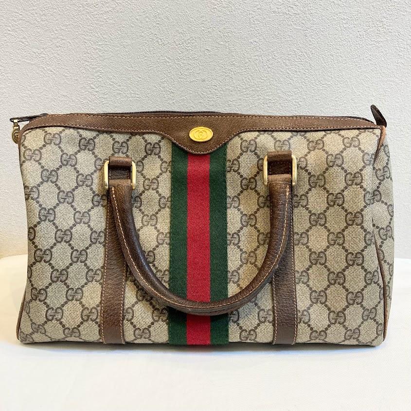 グッチ シェリーライン ボストンバッグ