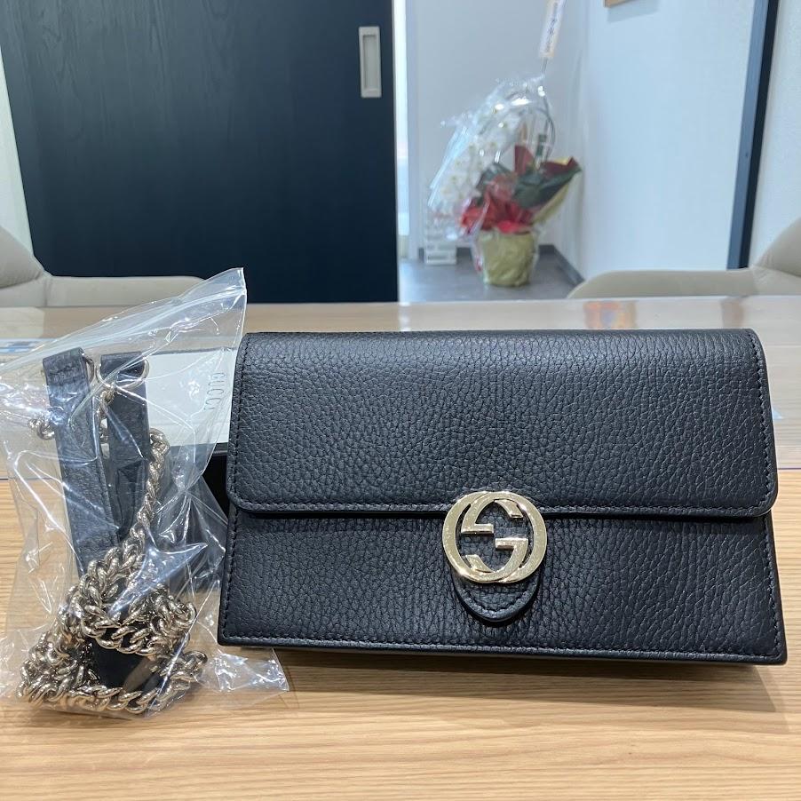 GUCCI インターロッキング ショルダーバッグ