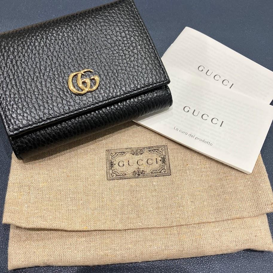 GUCCI 474746 CAO0GNERO PETITE MARMONT コンパクト財布