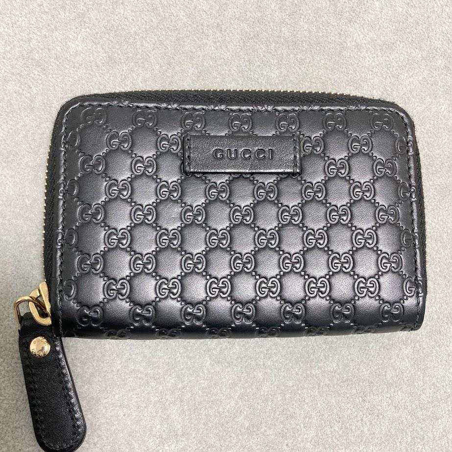 グッチ(GUCCI) マイクロ グッチ シマ MICRO GUCCI SSIMA 449395 BMJ1G 1000 2つ折り財布 ブラック 黒[並行輸入品]