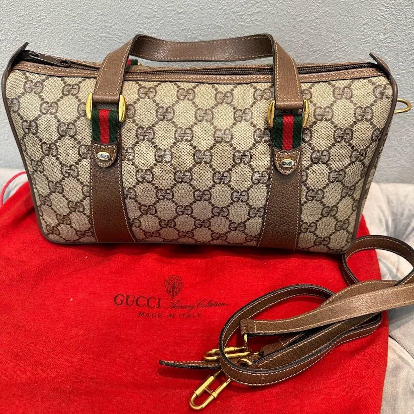 GUCCI オールドグッチ シェリーライン GGプラス 2WAYバッグ