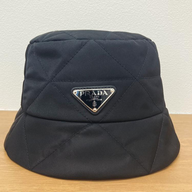 プラダ 23AW キルティングハット 1HC325