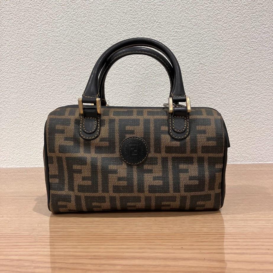 FENDI ズッカ柄 ミニボストンバッグ