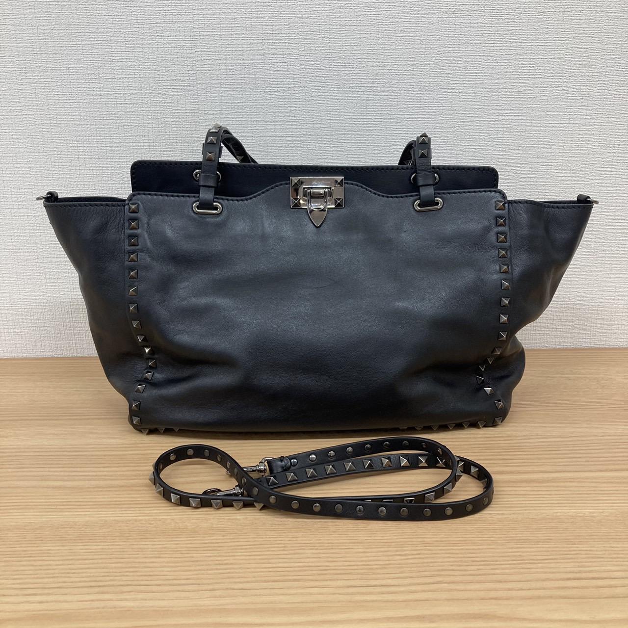 VALENTINO ロックスタッズ 2WAY ハンドバッグ