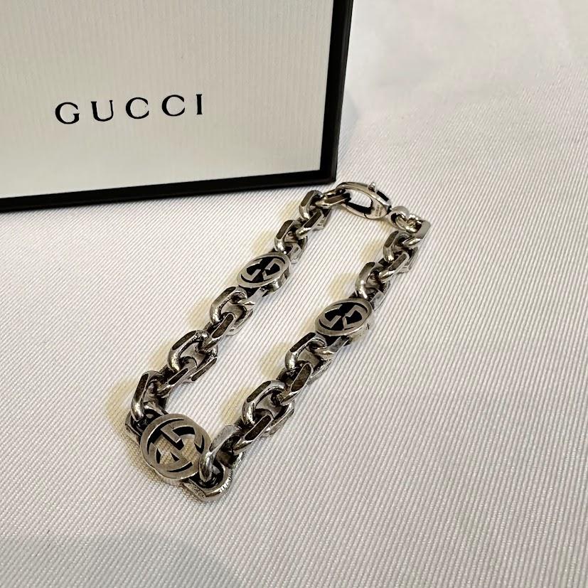 GUCCI グッチ インターロッキンG シルバーブレスレット