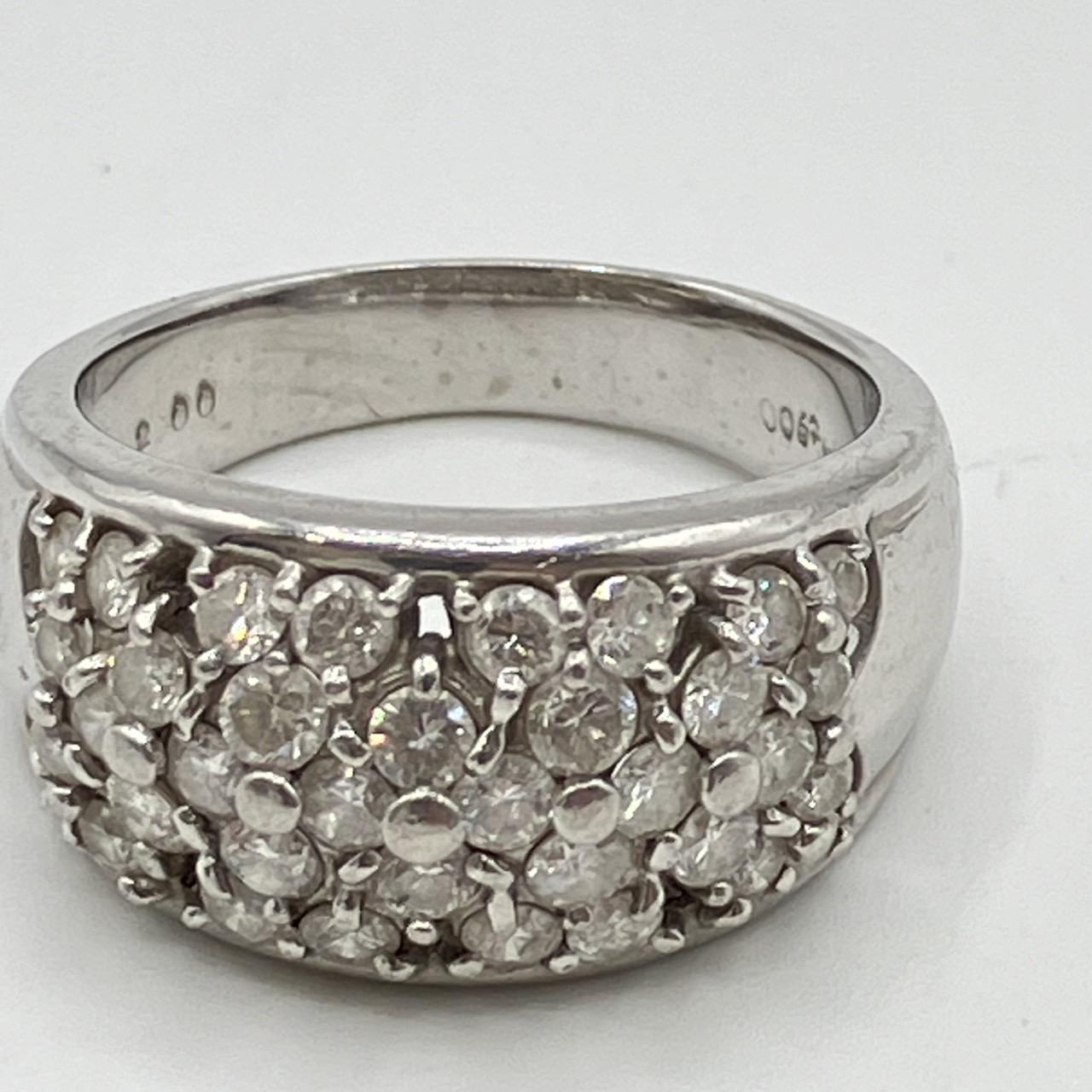 Pt900 ダイヤモンド2.00ct リング 総重量14.91g
