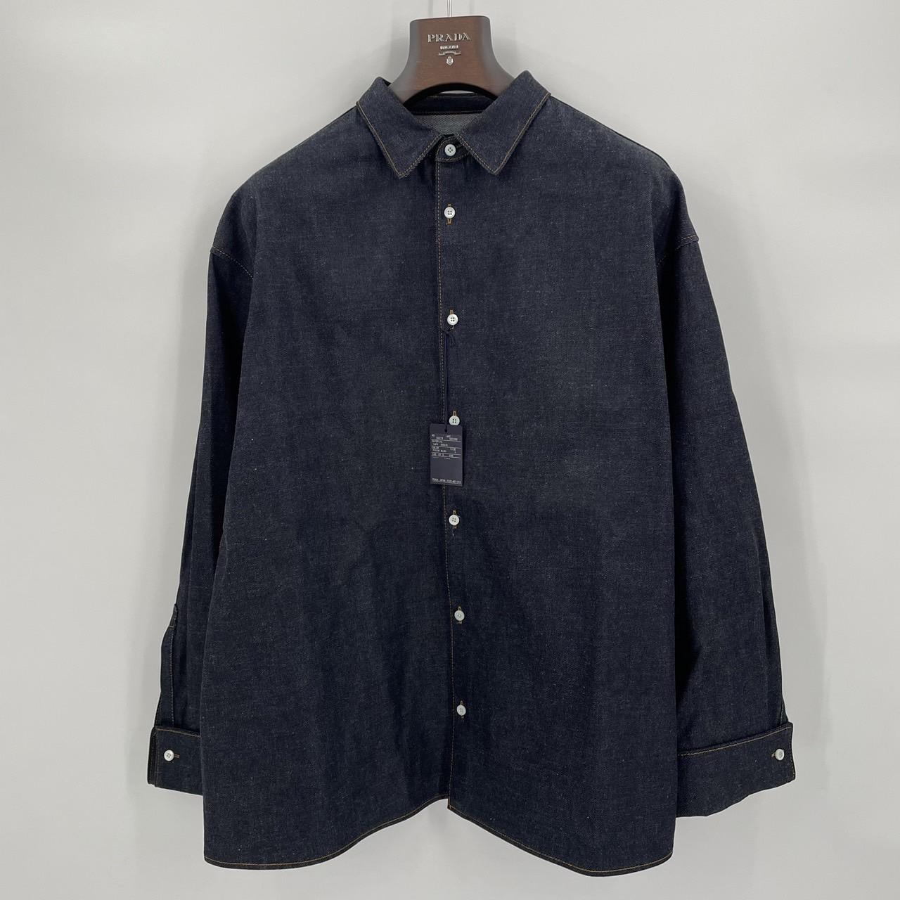 PRADA GEC092 Denim Outerwear Shirt 