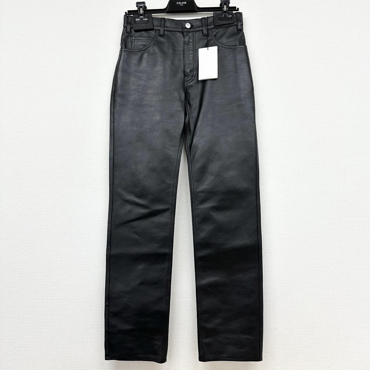 CELINE 2G093656E レザーパンツ