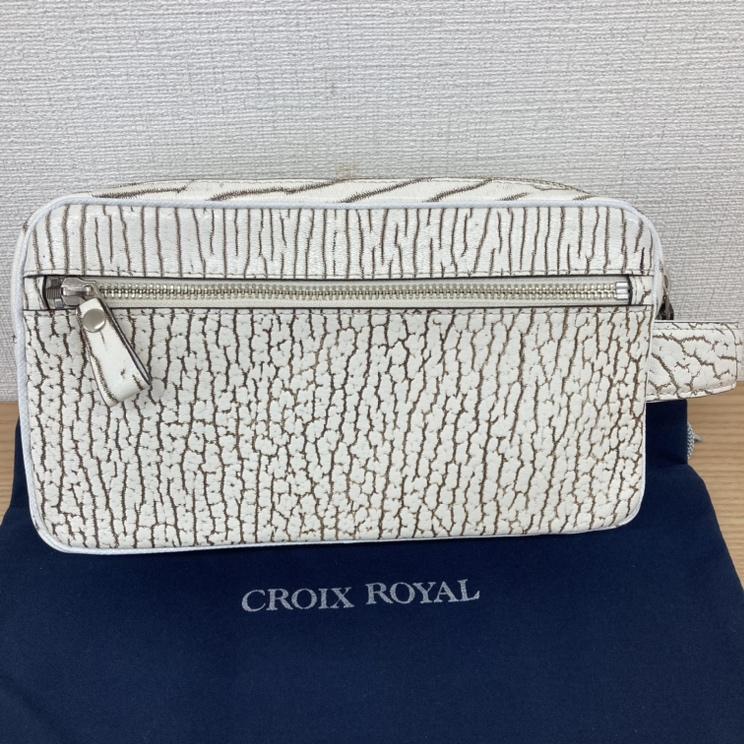 CROIX ROYAL クロワロワイヤル セカンドバッグ ホワイト