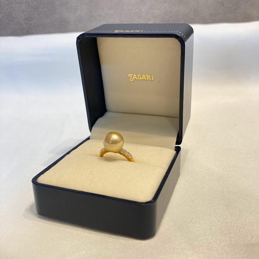 タサキ パール リング D0.36ct 5.22g