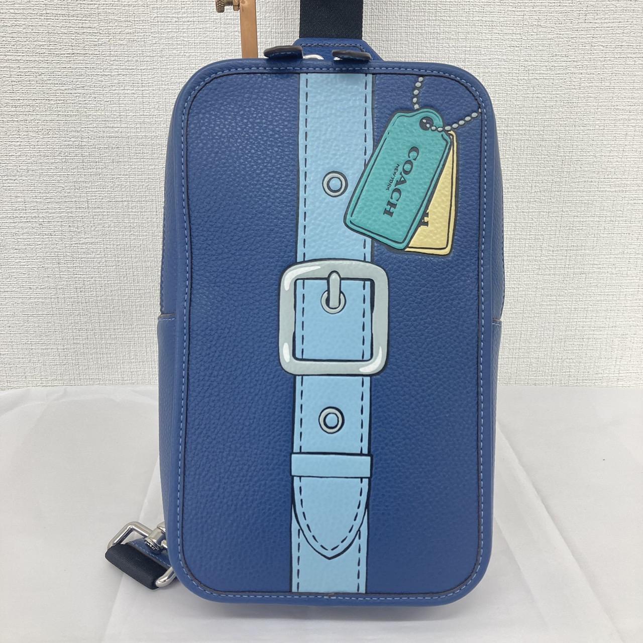 COACH コーチ サリバン パック・トロンプルイユ プリント ボディバッグ