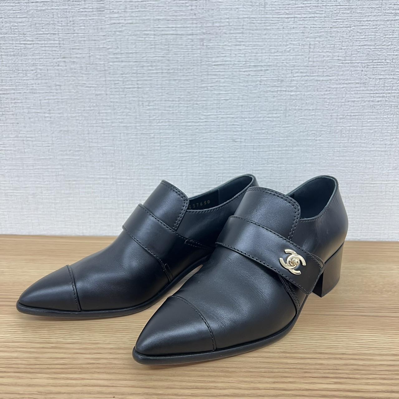 CHANEL ココマーク ポインテッドトゥ シューズ サイズ36C G37650