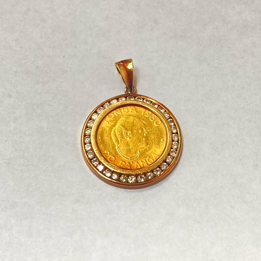 K18/K22 コイントップ D0.47ct 4.09g