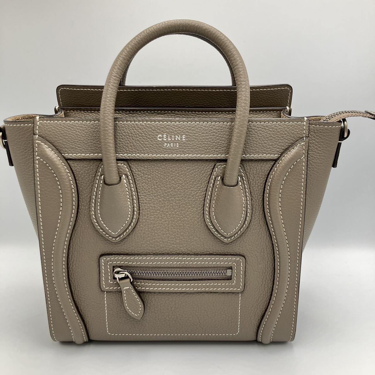 CELINE セリーヌ 168243 ラゲージ ナノショッパー ハンドバッグ バッグ
