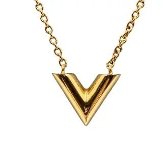 Louis Vuitton ルイヴィトン エセンシャルV ネックレス ゴールド