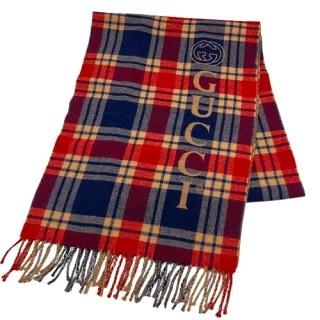 GUCCI グッチ チェック マフラー