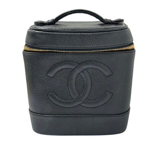 CHANEL シャネル バニティバッグ キャビアスキン A01998 黒