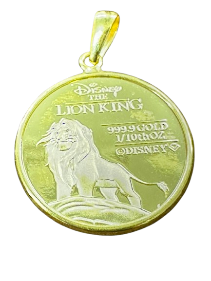 ディズニー Disney ペンダントトップ ライオンキング 1/20オンス