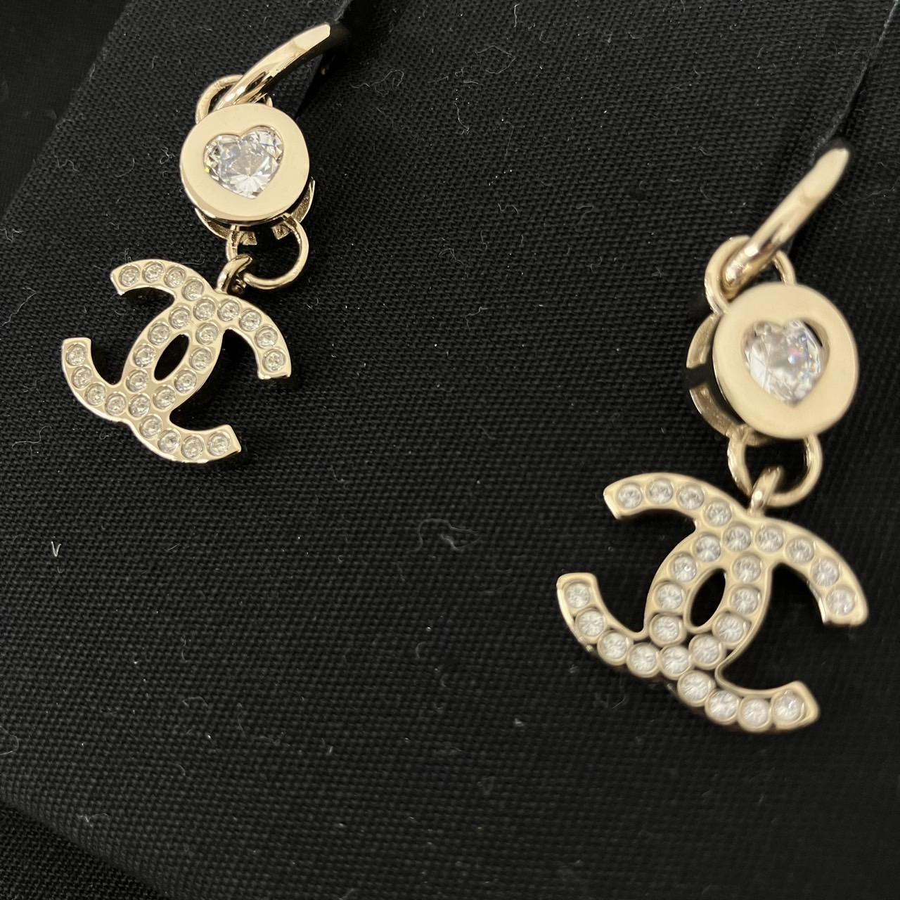 CHANEL ピアス ココマーク ラインストーン