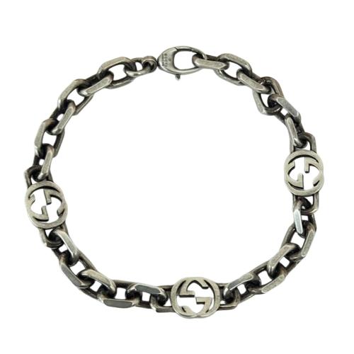 GUCCI ブレスレット インターロッキング シルバー925