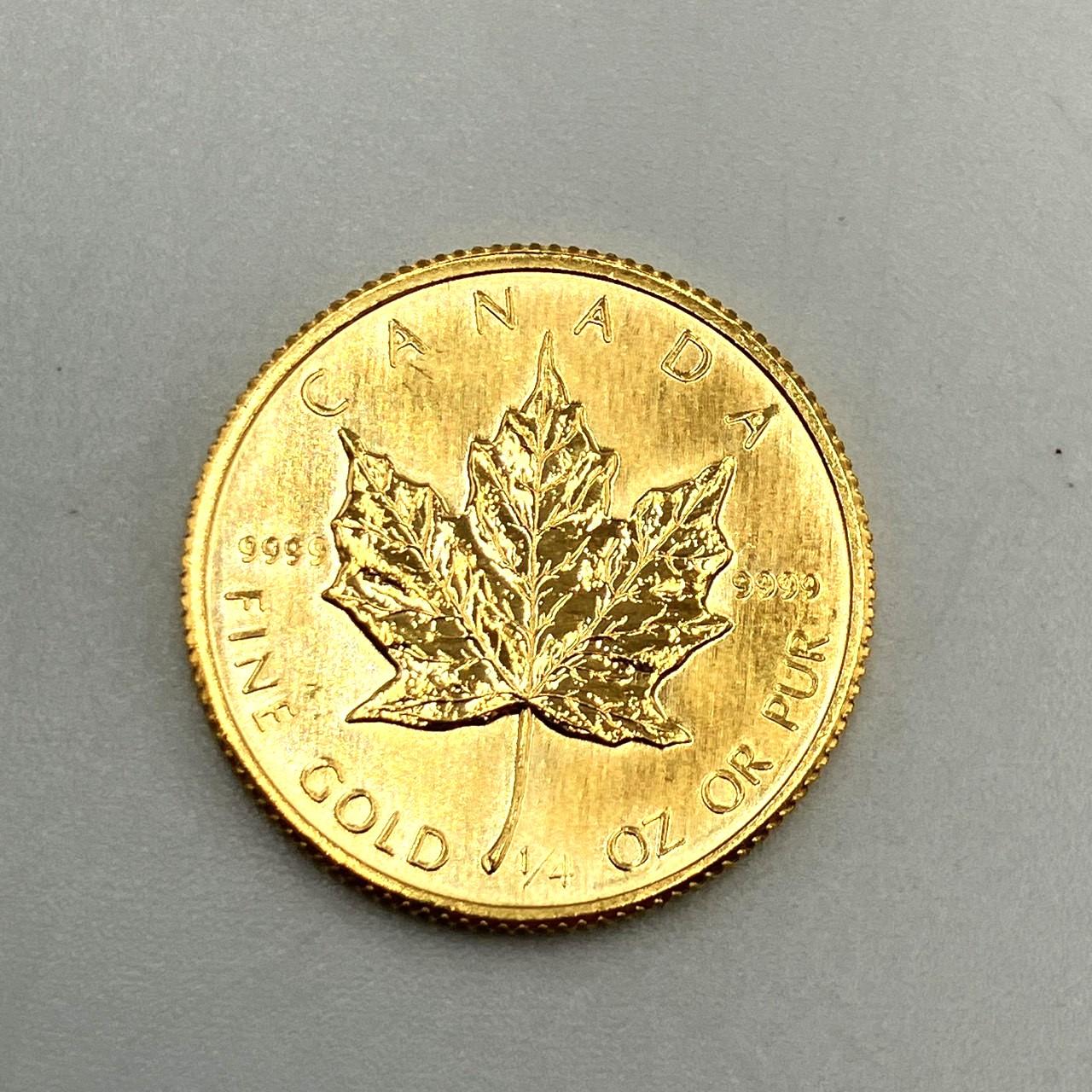 メイプルリーフ金貨1/4オンス