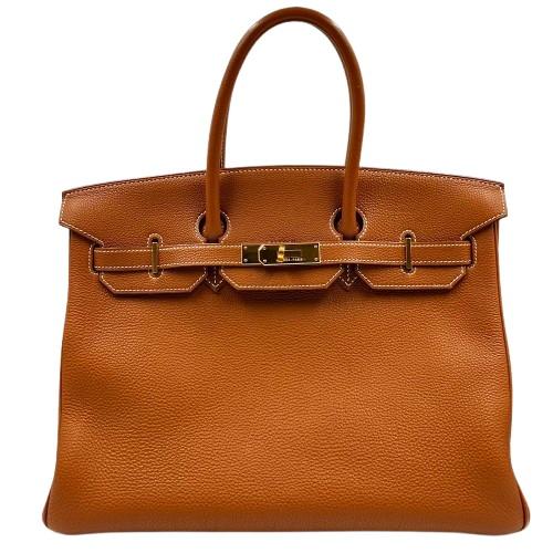 HERMES エルメス バーキン35 ゴールド×ゴールド金具 2003年製 トゴ