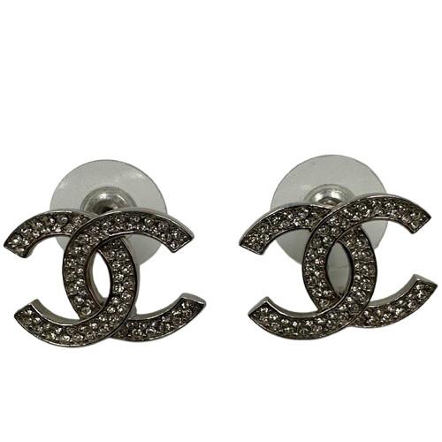 CHANEL シャネル ココマーク ラインストーン ピアス