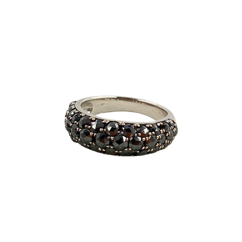 K18WG リング ブラックダイヤ 1.75ct