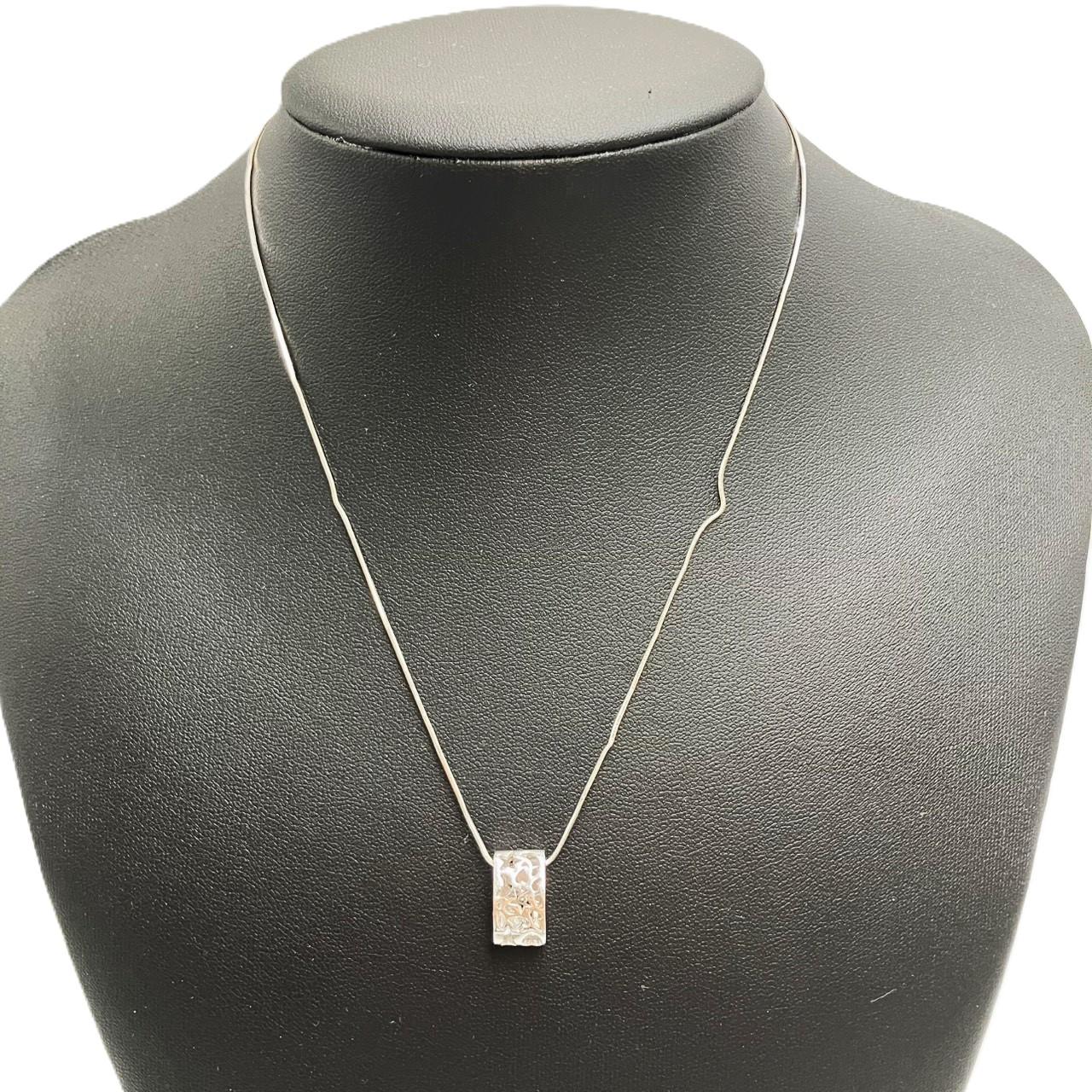 K18WG ダイヤネックレス D0.21ct 5.26g