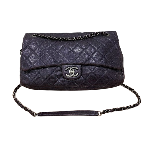 CHANEL キャビアスキン マトラッセ チェーンショルダーバッグ