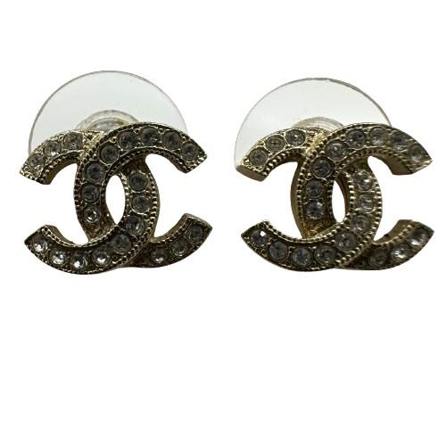 CHANEL シャネル ココマーク ラインストーン F18 ピアス