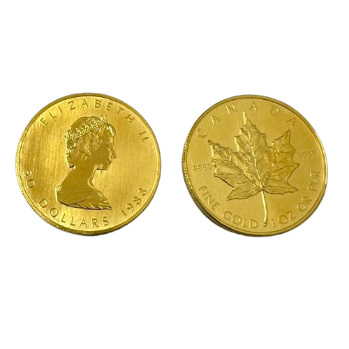 カナダ メイプルリーフ金貨 1オンス 2枚