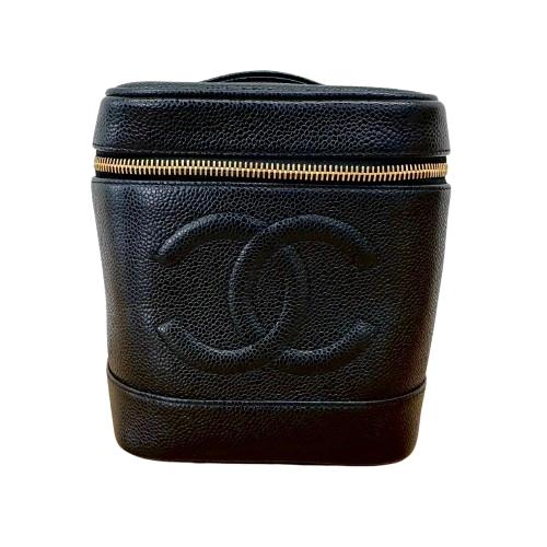 CHANEL シャネル バニティバッグ キャビアスキン ハンドバッグ