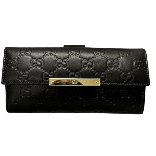 GUCCI グッチ グッチシマ 2つ折 Wホック ダブルホック 長財布
