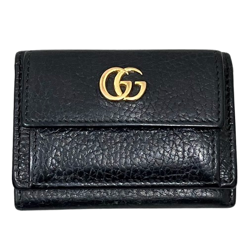 GUCCI グッチ GGマーモント レザー 三つ折り財布