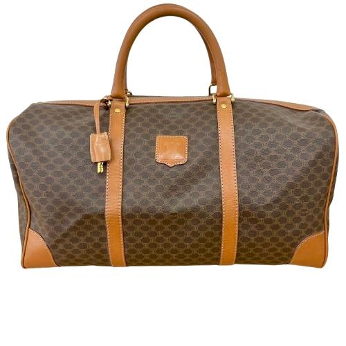 CELINE セリーヌ マカダム柄 トリオンフ ボストンバッグ