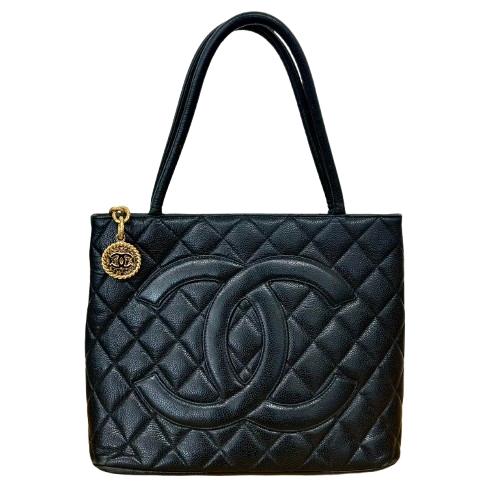 CHANEL シャネル マトラッセ 復刻トート キャビアスキン ゴールド金具